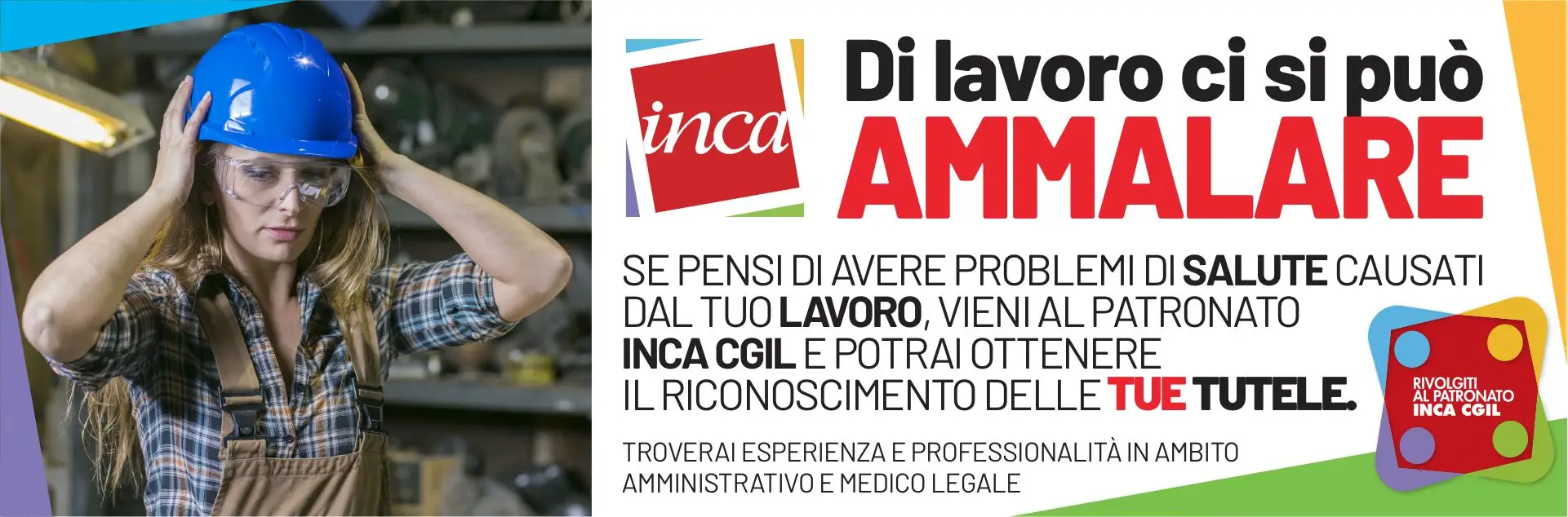 Tutela Inca per infortuni e malattie professionali